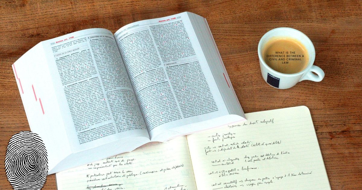 what is the difference between a civil and criminal law
