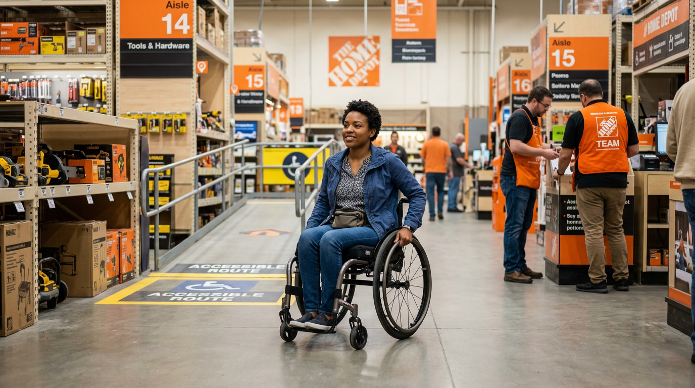 home depot accessibility claims